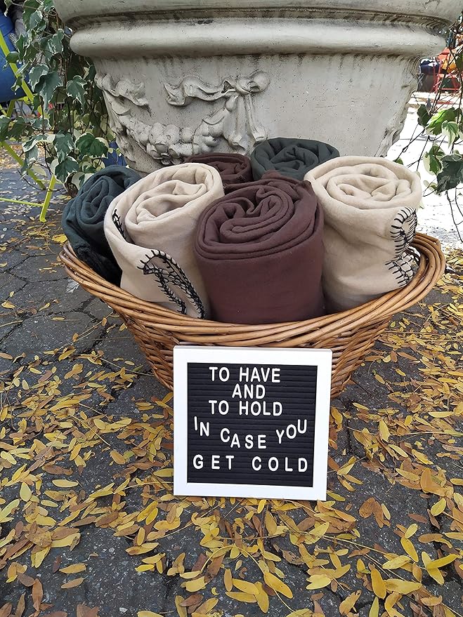 (24 Pack) Bulk Fleece 50x60 Throw Blankets for Wedding Favors, Homeless Women, Men, Homes, Bed, Sofa, Couch, Office, Pet Blankets, Travel | Soft Warm Lightweight Throw Blankets in Bulk (Brown)