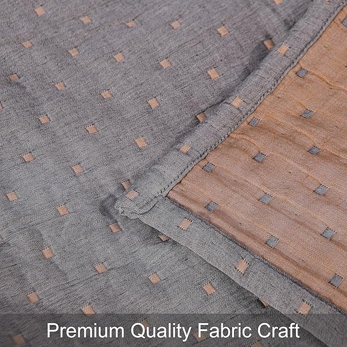 NTBAY 3 Layers Cotton Muslin 68x92 Twin Bed Blanket, Super Soft Breathable Thermal Yarn Dyed Quilt for Adults, Perfect Lightweight Blanket for Couch Sofa Bed All Seasons, Orange Dot