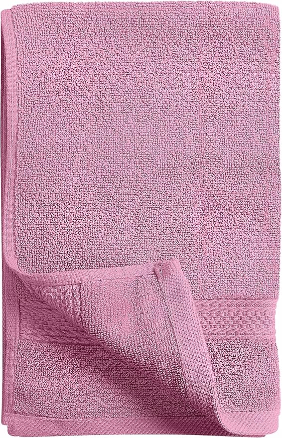 Utopia Towels 6 Pack Premium Hand Towels Set, 16 by 28 inches, 100% Ring Spun Cotton, Ultra Soft and Highly Absorbent 600GSM Towels for Bathroom, Gym, Shower, Hotel, and Spa, Pink