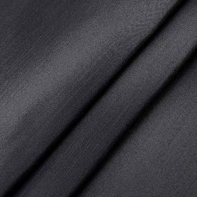 Biscaynebay Wrap Around Bed Skirts with Split Corners for Full Beds 17" Drop, Black Elastic Dust Ruffles Easy Fit Wrinkle & Fade Resistant Silky Luxurious Fabric Solid Machine Washable