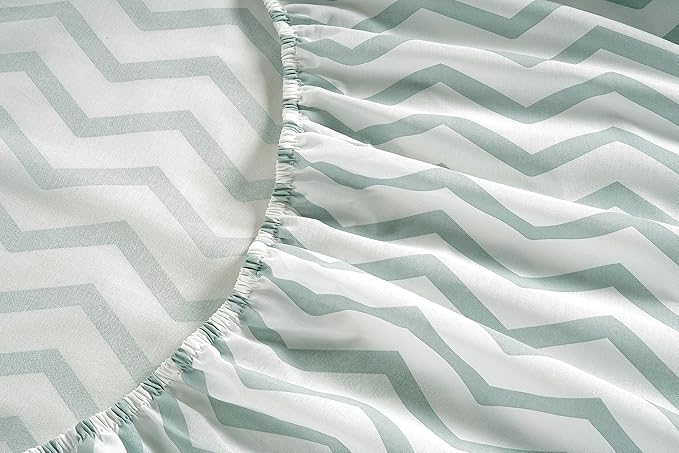LANE LINEN Twin XL Sheets for Adjustable Bed Split King – 450 Thread Count 100% Cotton Bedsheets, Soft & Breathable Sateen Sheets, 15” Deep Pocket Fitted Sheet, Premium Hotel Quality, Chevron