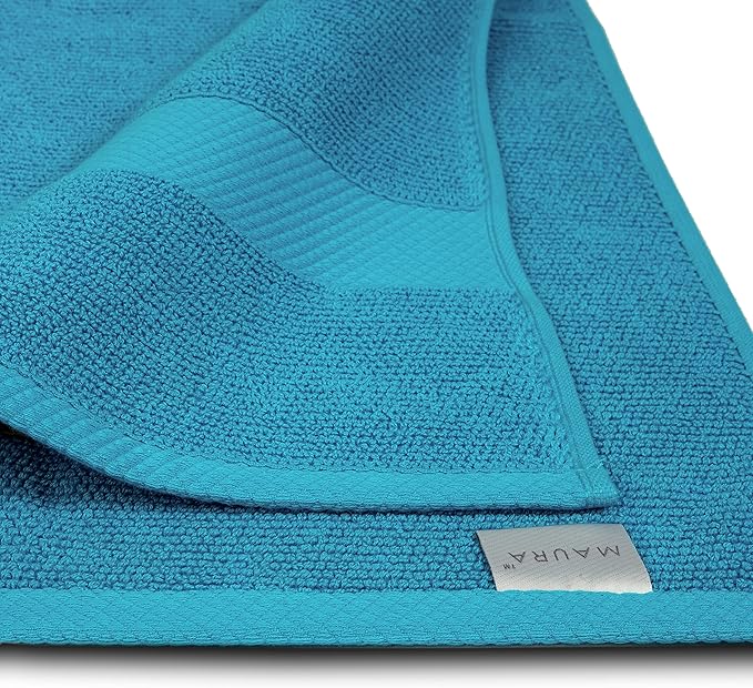 MAURA Premium Hand Towels 100% Cotton 16x30 Oversized Ultra Absorbent Quick Dry Soft Towels for Bathroom Extra Large Hand Towels, Turquoise