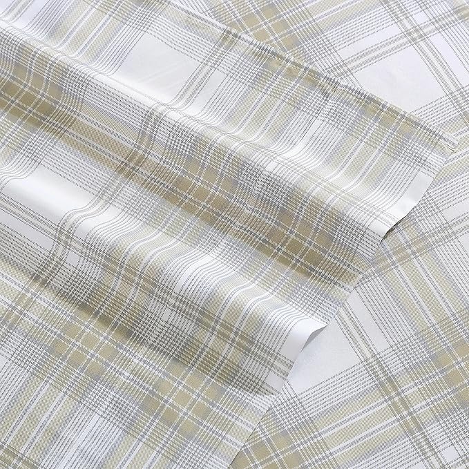 Wrangler - Twin Bed Sheets, Ultra-Soft & Lightweight Bedding with Matching Pillowcase, Lightweight Bed Set for All Season Comfort, Oeko-Tex Certified (Dayton Valley Plaid Beige)